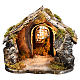 Cabane pour scène Nativité 15x25x25 cm crèche napolitaine s1
