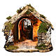 Nativity scene hut 15x25x25 cm for Neapolitan nativity scene s5