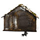 Hut with pointed roof and trough 50x40x35 cm for Neapolitan nativity scene s4