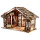 Hut with trough and light 45x60x50 cm for Neapolitan nativity scene s3