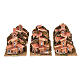Conjunto 12 casas em miniaturas para presépio 5x10x5 cm s2