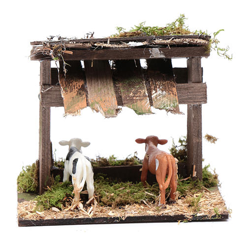 Cattle pen with canopy 10x15x10 cm 4
