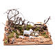 Ambiente paesaggio con pecorelle 10x20x15 cm s1