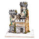 Castelo duas torres 30x25x25 cm presépio de Nápoles s1