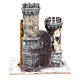 Castelo duas torres 30x25x25 cm presépio de Nápoles s4