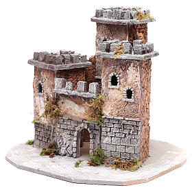Schloss mit drei Turmen 25x25x25cm neapolitanische Krippe