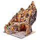 Nativity scene setting with lights and oven 60X45X45 cm s2
