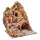Nativity scene setting with lights and oven 60X45X45 cm s3