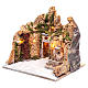 Nativity scene setting with fountain and gate 30x35x30 cm s2