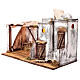 Ambientazione casa araba e capanna 30x40x25 cm presepe di Napoli s3