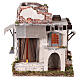 Arabische Hütte mit Tür und Fenster neapolitanische Krippe, 30x30x25 cm s1
