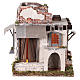 Neapolitan nativity scene Arabian style house with doors and windows 30x30x25 cm s1