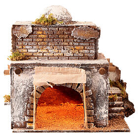 Neapolitan nativity scene Arabian style house with arch and stairs 30x25x20 cm