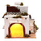 Neapolitan nativity scene Arabian style house with arch and stairs 30x25x20 cm s1