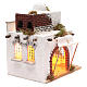 Neapolitan nativity scene Arabian style house with arch and stairs 30x25x20 cm s3