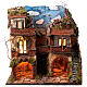 Presepe napoletano con specchio e pozzo 55x50x40 cm s1