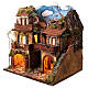 Presepe napoletano con specchio e pozzo 55x50x40 cm s2
