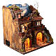 Presepe napoletano con specchio e pozzo 55x50x40 cm s5