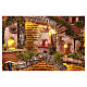 Neapolitan nativity scene setting with hut, stream and mill 55x70x60 cm s2
