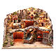 Neapolitan nativity scene setting with hut, stream and mill s1