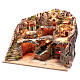 Neapolitan nativity scene setting with hut, stream and mill s2