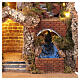 Escenografía para pesebre Nápoles portal cascada y molino 53x60x40 s2
