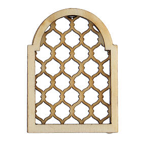 Fenster aus Holz, arabischer Stil, für neapolitanische Krippe
