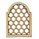 Holzfenster im arabischen Stil, Lochmuster, Zubehör für neapolitanische Krippe s1