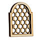 Holzfenster im arabischen Stil, Lochmuster, Zubehör für neapolitanische Krippe s2