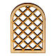 Holzfenster im arabischen Stil, Rautenmuster, Zubehör für neapolitanische Krippe s1