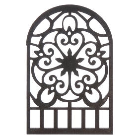 Holzfenster im arabischen Stil, Arabeske, Zubehör für neapolitanische Krippe