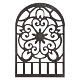 Holzfenster im arabischen Stil, Arabeske, Zubehör für neapolitanische Krippe s1