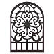 Holzfenster im arabischen Stil, Arabeske, Zubehör für neapolitanische Krippe s2