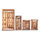 Puerta ruina set 4 piezas belén napolitano hecho con bricolaje madera s1