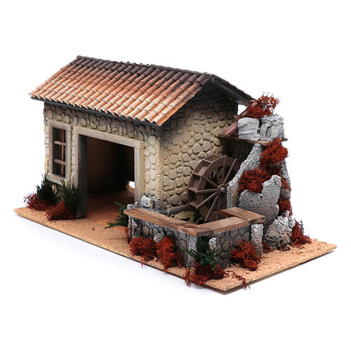 Farmstead with moving windmill 30x50x25 cm 2