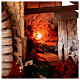 Capanna con fuoco presepe 30x40x25 s2