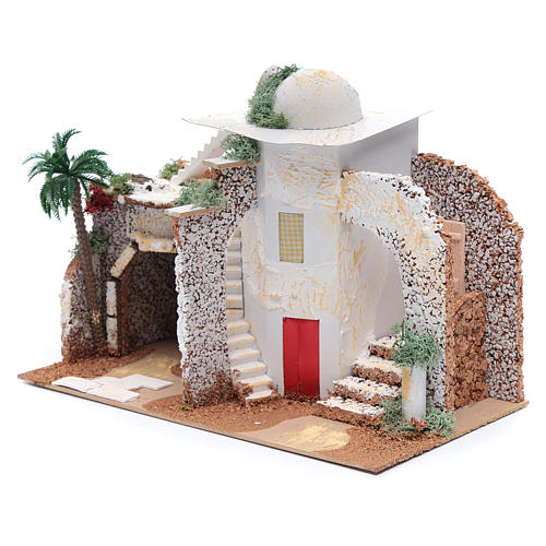 Casa araba ambientazione presepe 25x33x15 cm 2