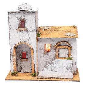 Casa araba 35x30x20 cm luce e cupola