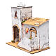 Neapolitan nativity scene Arabian house  35x30x20 cm with light and domed roof s2