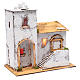 Neapolitan nativity scene Arabian house  35x30x20 cm with light and domed roof s3