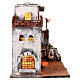 Casa araba bianca con scala e capanna 35x35x25 cm presepe di Napoli s5
