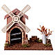 Nativity scene windmill in cork 20x15x25 cm s1