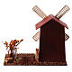Nativity scene windmill in cork 20x15x25 cm s4