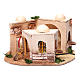Illuminated cork Arabian house for nativity scene 15x25x10 cm s1