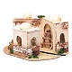 Illuminated cork Arabian house for nativity scene 15x25x10 cm s2