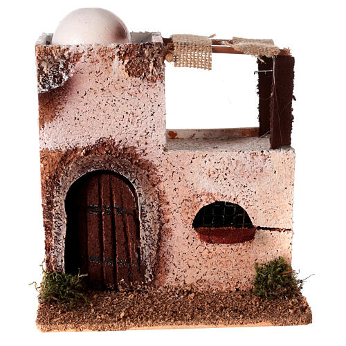 Wooden Arabian house for nativity scene (assorted models) 20x15x10 cm 1