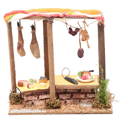 Banco dei salumi presepe 15x20x10 cm 1