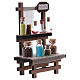 Banco della farmacia con barattoli cristallo presepe 15x10x5 s3
