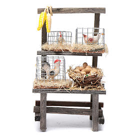Banchetto delle gabbie presepe 15x10x5