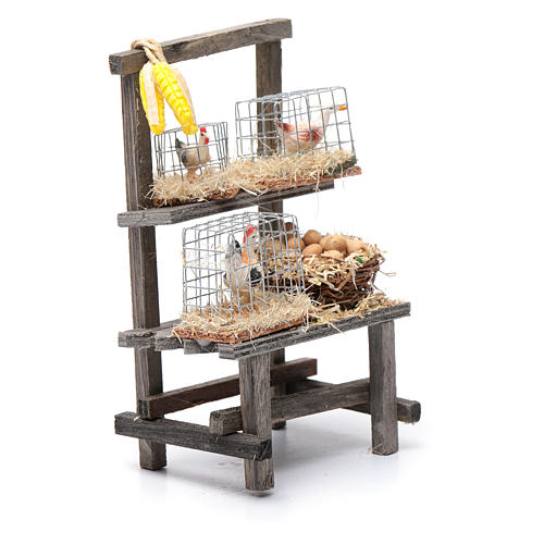Banchetto delle gabbie presepe 15x10x5 3